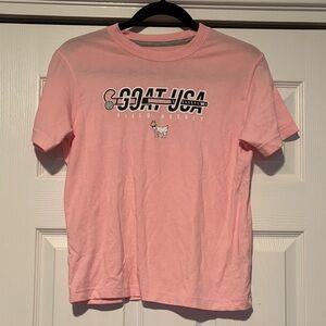 GOAT USA Pink Kids Short Sleeve Tee